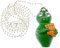 Miniblings Barbalala mit Panflöte Kette Halskette 80cm Barbapapas grün Flöte - Handmade Modeschmuck - Kugelkette versilbert