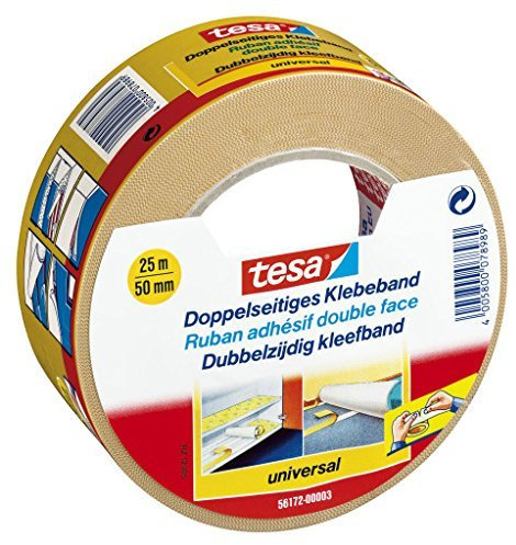 tesa Doppelseitiges Klebeband, universal 25m:50mm