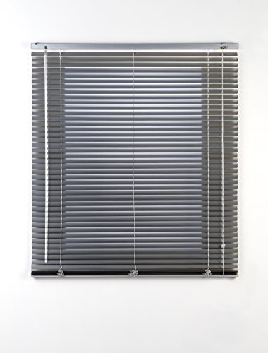 Estores Basic 41011 Persiana Veneciana, Metal, Plata, 75 x 175 cm