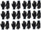 Ogrifox Unisex BB Schutzhandschuhe, schwarz, 12 Paar - Size S(7)