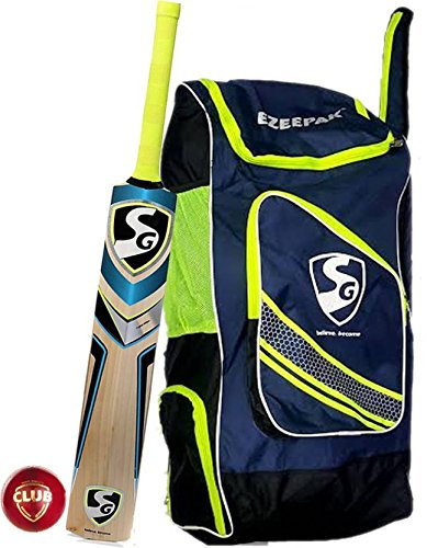 SG Cricket Kit Nexus Plus Bat Club Ball ezeepak Cricket Kit Bag mit