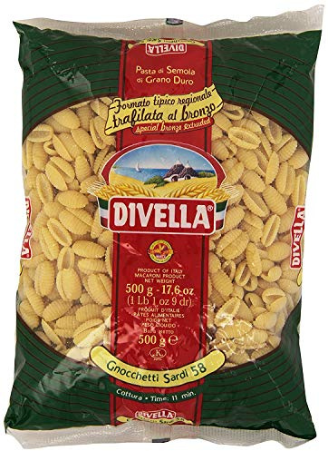 10x Pasta Divella 100% Italienisch N° 58 Gnocchetti Sardi 500 gr