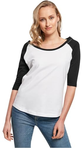 Build Your Brand Damen By022-ladies 3/4 Contrast Raglan Tee T-Shirt (1er Pack)