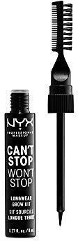NYX CSWS Longwear Brow INK - Black Brow Kit