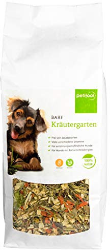 petifool Barf Kräutergarten für Hunde 750g - Gemüseflocken als Barf Ergänzungsfutter - Naturprodukt ohne künstliche Zusätze - glutenfreies & getreidefreies Hundefutter - Barf Zuatz - Barfen für Hunde