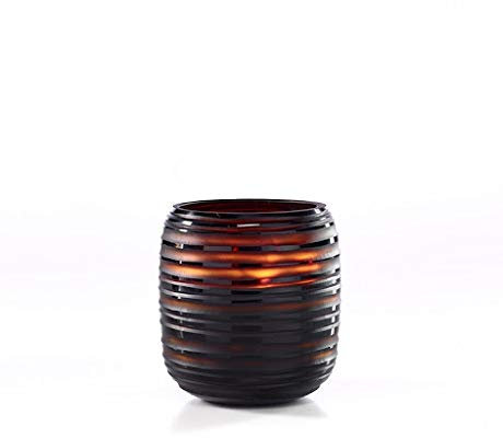 Onno Sphere Duftkerze, Glas, braun, L
