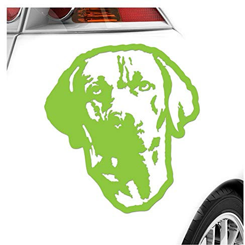 Kiwistar - Autoaufkleber - Rhodesian ridgeback Hund - Lindgrün - 50x45cm - Aufkleber Auto, Laptop, Fahrrad, LKW, Motorrad mehrfarbig JDM Decal Racing