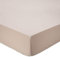 URBANARA Spannbettlaken Perpignan – 90cm x 200cm x 28cm, Natur, 100% gekämmte Baumwolle – Bettlaken, Baumwoll-Laken, Perkal-Bettlaken, Betttuch, Haustuch
