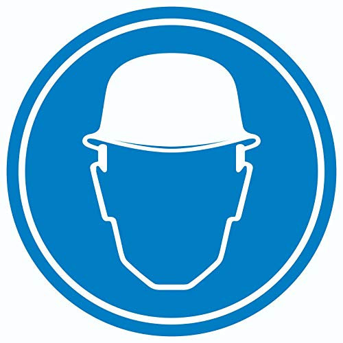 Schutzhelm tragen Aufkleber Kreis Ø600mm