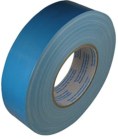 ORIGINAL BUNDESWEHR PANZERBAND NEU BW PANZERTAPE GAFFA KLEBEBAND GEWEBEBAND, Farbe:Lichtblau, Länge:50m, Breite:38mm