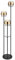 3-flammige Stehlampe MILLEY mit Rauchglas und Messingringe, Ø43cm