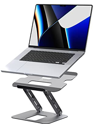 j5create Multi-Angle Aluminum Laptop Stand, Ergonomic Notebook Riser | Suitable for MacBook, Dell, HP, Lenovo, Fits Most laptops up to 16 (JTS127)