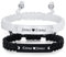 2PCS Bracelets Couples Personalisable, Acier Inoxydable et Cordon Ajustable, Chaînes de Main pour Couples Amoureux Femme Homme Cadeaux Romantiques Saint Valentin Mariage