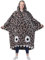 Waitu Shark Hoodie Decke für Erwachsene, Shark Wearable Blanket Hoodie Geschenke für Frauen Männer, Lustige Decke mit Ärmeln ist lustiges Geschenk, Kapuzendecke für Erwachsene, Leopard