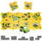 Auto Spielzeug Autorennbahn Spielzeugauto 8pcs DIY-Puzzlebahn für Kinderspielzeug DIY-Route Cars Spielzeug Geschenkspiele für Kinder Spielzeug ab 2 3 4 5 6 Jahren (Dinosaurier)