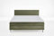 ATLANTIC home collection Boxbett inklusive Rost und Federkernmatratze, Holz, Olivgrün, 180 x 200 cm