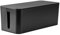 RICOO Kabelbox, Kabelmanagement Box Z3201-B, Kabel Organizer Box 32 x 13,5 x 12,7 cm, Aufbewahrungsbox zum Verstecken von Steckdosenleisten, Adaptern und Kabeln, Kabelsammler, Schwarz