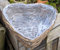 NEU !! Pflanzkorb in Herzform Breite ca. 31 cm und ca. 10 cm hoch aus Rattan - Naturprodukt, kein Plastik !! Handarbeit Schale Weidenkorb Pflanzgefäß Blumentopf Natur Deko Garten Grab Trauer Liebe