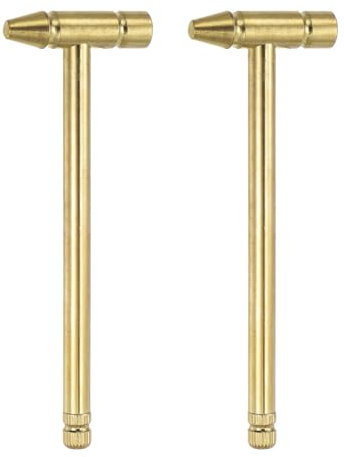 sourcing map Mini martillo multifunción de cobre de 160 x 52 mm, pequeños martillos de tracción de clavos de latón