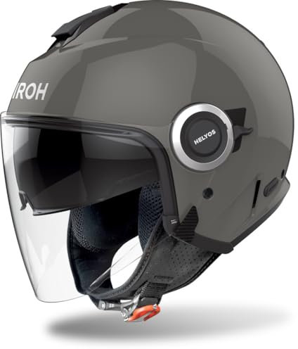 AIROH CASCO JET HELYOS COLOR DARK GREY GLOSS L