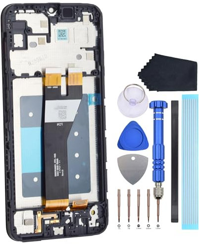 VEKIR Écran tactile complet de remplacement avec cadre d'écran pour Samsung Galaxy A14 5G SM-A146P SM-A146U