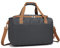 Kono Ryanair Handgepäck 40x20x25 Handgepäck Tasche für Flugzeug Reisetasche Gepäck Weekender Große Maximal Handgepäck für Herren und Damen mit Schultergurt (Grau/Braun)