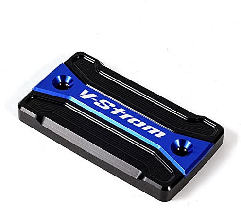 DRGLQXZS Abdeckung Bremsbehälters Motorradzubehör Bremsflüssigkeit Zylinder Hauptbehälter Abdeckkappe FÜR Suzuki V Strom 250 650 1000 DL250 650 1000 XT(BLAU)