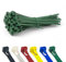 100 Pack of 250mm x 7.6mm Releasable Cable Ties Green Heavy Duty Reusable Strong Nylon Zip Tie