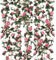 Criveple 6 Stück 49FT Künstliche Girlande Rosa Blumengirlande Rosen Reben Seidenblumen im Freien Hängend Kunstblumen Deko für Hochzeit Schlafzimmer Wand Kulisse Garten Dekoration