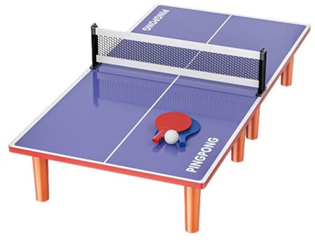 -Tischtennisplatte, Tischtennisplatte, kompakter Tischtennis-Tisch, zusammenklappbar, Tischtennis-Set, kompaktes Design, zusammenklappbar, stabile Konstruktion, tragbar, ideal für kleine Räume zu