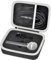 Custodia per microfono compatibile con Shure SM58/SM57/PGA48/SM58S/BETA 58A/PGA58, microfoni vocali dinamici cardioidi, microfono palmare per karaoke, adattatore e cavo A25D, solo scatola, nero