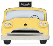 kate spade new york Kartenetui aus Leder für Damen, Gelbes Multi-Taxi, Einheitsgröße