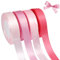 4 Couleurs Ruban Rose 20mm x 22.9m Ruban Satin Rose Doux et Délicat Meilleure Qualité Rubans Cadeau pour Emballage Cadeaux DIY Décoration de Mariage Artisanat Anniversaire Fête Bouquet Saint-Valentin