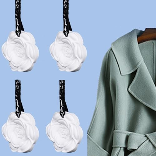 Aromatherapy Gypsum Fragrance Tablets 4-Set Air Purifier Deodorizer Diffuser Set, Luxury Fragrance Gift Box for Wardrobes, Cabinets, Offices, and Closets