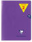 Clairefontaine 373741AMZC Lot de 3 Cahiers Agrafés Mimesys Violets - 17x22 cm - 96 Pages Grands Carreaux - Papier Blanc 90 g - Couverture Polypro