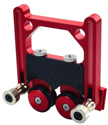 WUCIOA Doppelte Lagerrolle mit Radlager, Federplatten mit Rollen aus Aluminiumlegierung, Zusatzzubehör für Tischkreissägen, Präzisionsführungen für Tischkreissägen, Bandsägen, Kreissägen