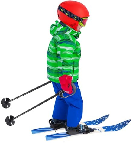 Skiset für Kinder - Langlauf-Schneeski mit Stöcken und Bindungen für Anfänger im Alter von 3-4 Jahren, perfekt für Wintersport und Outdoor-Spaß