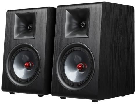 AIYIMA P600 6.5 Bookshelf Speakers for Desktop, 6° Tilted Design & Carbon Fiber Woofer & Horn Silk Tweeter, 30Hz-20kHz 2-Way Passive Speaker for Home Audio Stereo Speakers (Pair) | HiFi Speakers with MDF Enclosure 30Hz-20kHz, 85dB Sensitivity for Stereo and Home Theater Systems