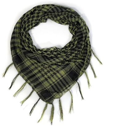 GreatRise Großer Shemagh Tuch Militär Taktische Wüstenschal Palästinenser Arabischer Wüsten Schal Multifunktions Halstuch Kopftuch Unisex Keffiyeh Palituch für Herren und Damen, 98×98cm
