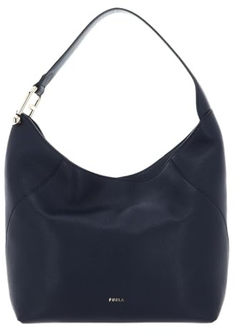 Furla Leder Schultertasche Lara Hobo Bag Mediterraneo dunkelblau