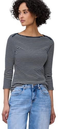 Damen 3/4-Arm Shirt mit U-Boot-Ausschnitt