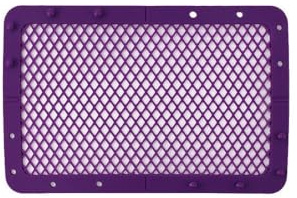 TOP-MAX Foldable Mesh Silicone Dishwasher Bag Basket with Buckle Lock for Small Items, Bottle Accessories, Utensils and Kitchen Gadgets (Purple Diamond Style)