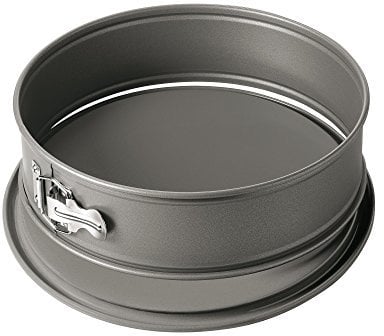 Original Kaiser La Forme Springform mit Flachboden 28 cm, runde Backform, auslaufsicher, antihaftbeschichtet, grau