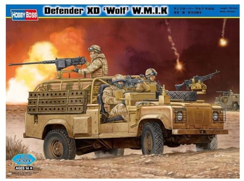 Hobbyboss 1:35 Scale Land Rover Wolf WMIK Model Kit (Grey)
