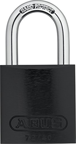 ABUS Black 72/40 Lockout Tagout Padlock w/ 1 Shackle, Single Padlock, Keyed Different, 1 Padlock with 2 Keys