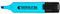 Hainenko Value Flat Barrel Chisel Tip Highlighter - Blue (Pack of 10)