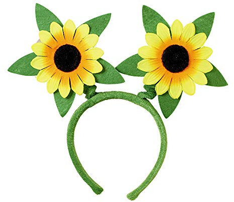 W WIDMANN MILANO Party Fashion 9436H - Haarreif Sonnenblumen, Accessoire, Haarschmuck, Kopfschmuck, Gärtner, Karneval, Fasching, Mottoparty