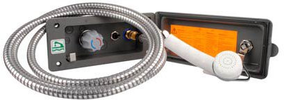 Reich Wassersteckdose mit Brause und Vormischer mit Schloss grau