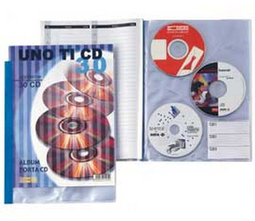 SEI ROTA album porta 20 cd uno ti personalizzabile 14,5x25,5cm blu