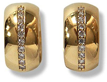 HEIDE HEINZENDORFF Creolen Lola mit Swarovski Kristallen vergoldet 15 x 8 mm